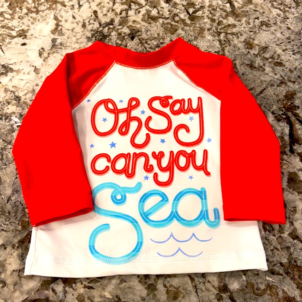 Cat & Jack rash guard, size 9 months